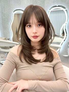 グローアイヴィ 大宮(GLROW IVY) ▼レイヤーカットハッシュカットグレージュ
