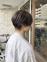 モニ(moni) ハンサムショート&シルバーグレージュ