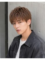 MEN's Baguz MEN'Sカット/ MEN'Sパーマ/ MEN'Sカラー ブラウン束感ニュアンスパーマ韓国風メンズマッシュ最新