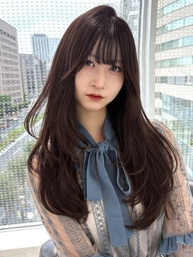 エアー 青山(AIR) 美髪レイヤーカット/顔まわりレイヤー/ショコラブラウン