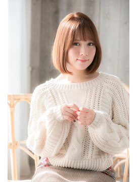 ロダット 横浜(LODAT by little) 軽やかシースルーバングボブ　【平沼橋】