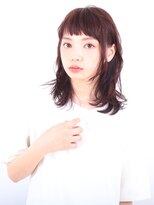 ルアナヘアー 日進米野木店(luana hair) 前上バングでオシャレミディアム