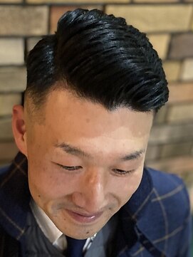 バーバーリング メソッド(BARBERING METHOD) 大人のサイドパートフェード