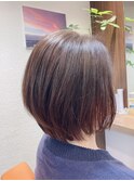 コンデストレートで自然な収まり◇ショートボブ　（祐天寺）