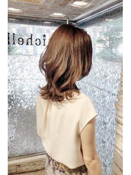 シャメル(Chamel) ウルフレイヤーミディ/ひし形/大人可愛い/20代30代40代/髪質改善