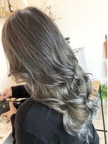 アーブル ヘアーアンドメイク(ARBRE) ブリーチバレイヤージュシルバー髪質改善トリートメント