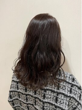 ウミト(Umito) Aラインロング　ココアベージュ　大人グラデーション