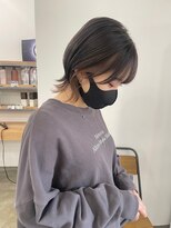 エマ 中山店(EMMA) ショートウルフ　インナーカラー　くびれヘア　透明感カラー