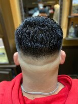 ヒロギンザ 六本木店(HIRO GINZA)&nbsp;かき上げワイルドミドルスキンフェード