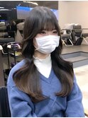 小顔に見えるくびれヘア　レイヤーカット　透明感カラー　KAKO
