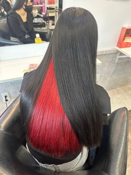 エルバイラビス 大宮(elu by lovis) モード/大人ガーリー/フルバング[ハイライト/インナーカラー/]