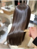 チョコレートグレージュ×髪質改善トリートメント