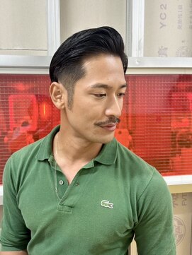 メリケンバーバーショップ トーキョー(MERICAN BARBERSHOP TYO) YS STILE.束感ショート.波巻き.ハイライト.マッシュパーマ128