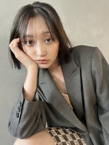 パーク(PARK)&nbsp;【PARK】切りっぱなしぷつっとボブ×ワンレングレージュ