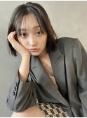 【PARK】切りっぱなしぷつっとボブ×ワンレングレージュ