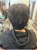 メンズウルフカット