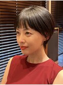 くびれショート/前髪短め/30代/40代/50代/エイジレス
