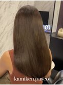 大人上品美髪ロング×艶ブラウンカラー【カミケンパセオ】