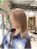 【ADORE横浜】ミルクティーベージュ×ミディアムレイヤー