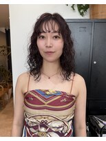 ディーエックス ウエスト(Dxxxx WEST)&nbsp;レディースパーマ 韓国/顔周り/レイヤーカット/イルミナカラー