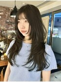 【macana指名】ロングレイヤーオリーブブラウンベージュ登戸