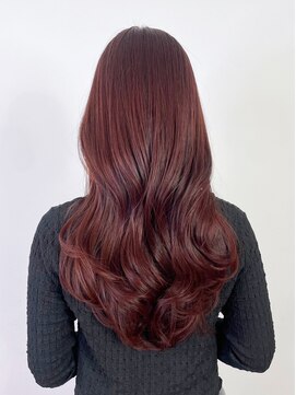 アイティーバイアルバム 藤沢店(IT by ALBUM) ピンクヘアーウルフレイヤーロング秋色透明感カラー_ba538122