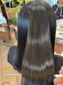 ビーポッシュ ジャスパー店(Be Posh) 20代30代◎秋のメテオ髪質改善ロングストレートパーマ