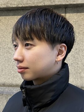 ロンドオム 池袋(Lond Homme) men's/メンズ/ダウンパーマ/黒染め/韓国/ブルーブラック/池袋