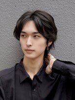 ブゾン(buZon)&nbsp;【韓国風】 センターパートxナチュラルウルフ