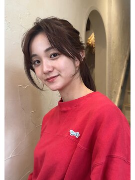 ベル 表参道店(Belle) 簡単セットの顔周り/前髪長め