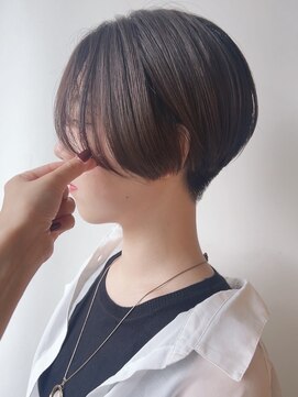 モリオフロムロンドン 原宿本店(morio from London) 【morio原宿】刈り上げショート ブラウンカラー