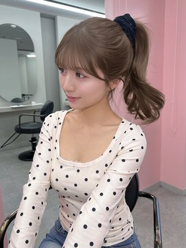 ボタン シブヤ(VOTAN SHIBUYA) 【MISAKI】結んでもおろしても可愛い顔まわり/サイドバング