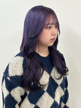 エトレ(etore) ビフォーアフターあり/透明感パープルアッシュ/レイヤーカット