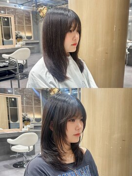 ネアン バイ エーケー 北花田(nean by AK) 似合わせカット before&after