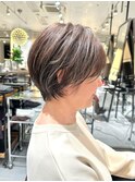 【LA'BO三浦】ショート/白髪ぼかし/ハイライト/30代/40代/50代