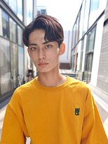 ニコトウキョウ 新宿(nico TOKYO)&nbsp;テーパーフェードニュアンスパーマ刈り上げセンターパートメンズ