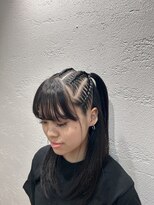 リエート 四条河原町(Lieto)&nbsp;ハーフツインのコーンロウ体育祭前学割10代20代ダンス