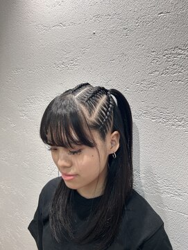 リエート 四条河原町(Lieto) ハーフツインのコーンロウ体育祭前学割10代20代ダンス