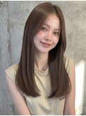 ブリーチなしメテオストレートレイヤーロング20代30代A21