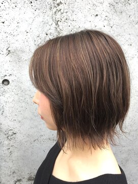 レーヴ(Reve) 極細ハイライト×シナモンベージュ