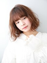 キャンバス バイ ネオリーブ 横浜西口(Canvas by neo.)&nbsp;透け感可愛い切りっぱなしボブ