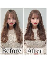 ビューティーコネクション ギンザ ヘアーサロン(Beauty Connection Ginza Hair salon) 20代30代40代◎小顔無造作カール イルミナカラー くびれひし形