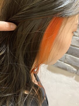 アルモヘアヴォーグ 静岡(ALMO hair VOGUE) 【ALMO】ビビッドなオレンジイヤリングカラー☆