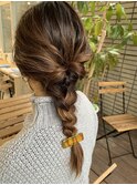 【hair salon W】三つ編みアレンジ