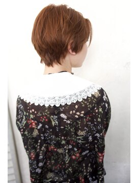 アール 北千住店(ar) 前下がりショート/前髪なしショート/カシスブラウン20代30代40代