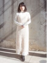 20代・30代/ワンカール/暗髪/ニュアンスカラー/大人可愛い