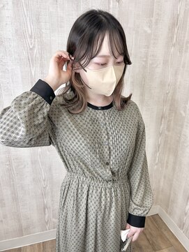 ラッズプラスエイチ(Lads+h) イヤリングカラー　ベージュ