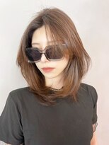 アイティーバイアルバム 藤沢店(IT by ALBUM) 海外レイヤー_チェリーブラウンフェミニンロング_ba406591