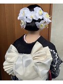 タイトで大人可愛い成人式ヘアセット