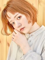 ブゾン(buZon)&nbsp;ショートボブピンクオレンジ